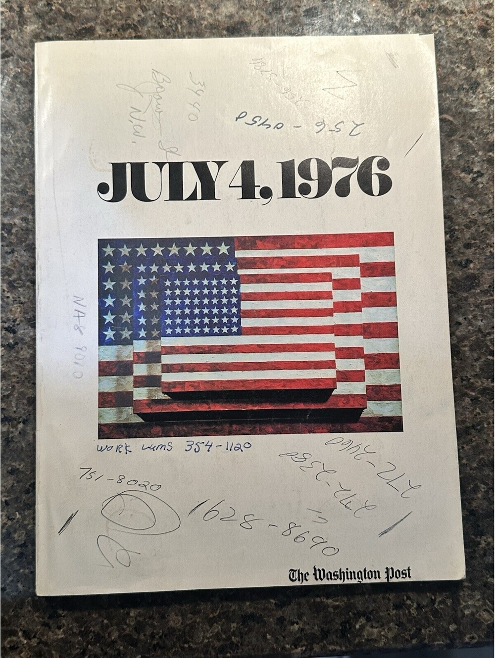 The Washington Post July 4th 1976 US Bicentennial Special Edition VTG Magazine